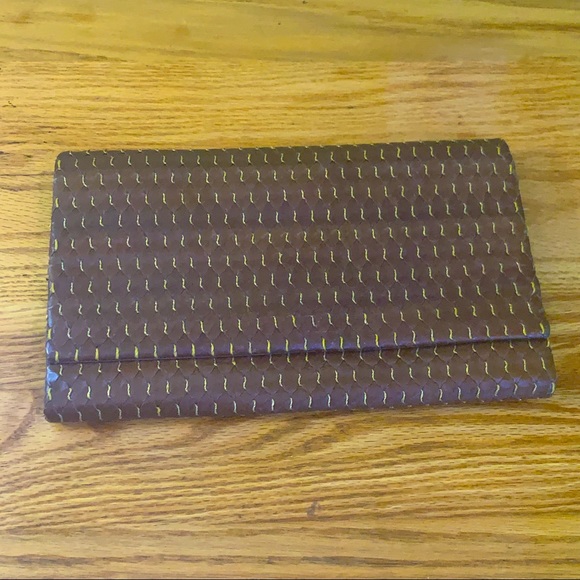 Vintage ANDREA PFISTER Italian Leather Clutch - Picture 1 of 6